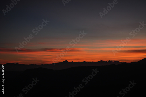 Morning View form Himalaya Darshan at Nainital