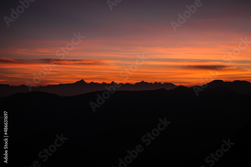 Morning View form Himalaya Darshan at Nainital