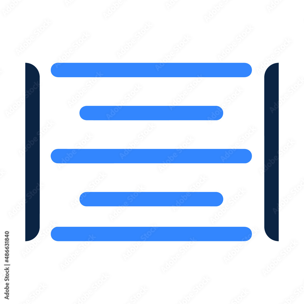 Align and justify text icon Align and justify text icon