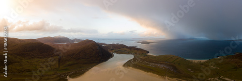 Leverburgh Isle of Harris Aerial Outer Hebrides photo