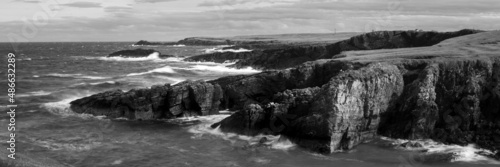 Isle of Lewis Outer Hebrides Black and white coast