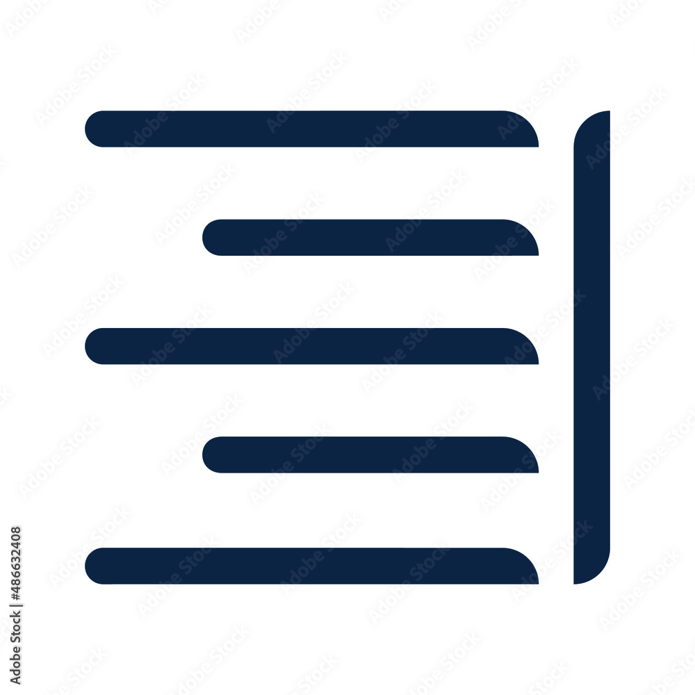 Align and justify text icon Align and justify text icon