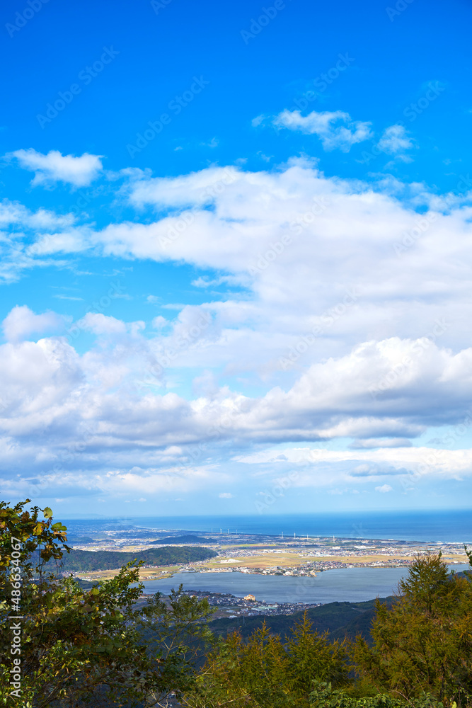 鉢伏展望台からの東郷湖