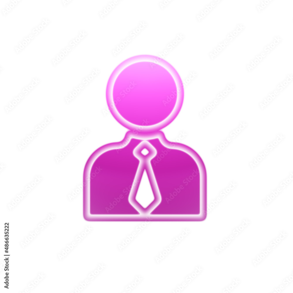 Red consultant icon isolated in white background. Illustration. Red consultant icon isolated in white background. Illustration.