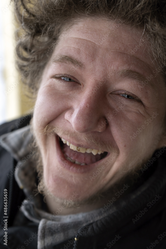 Happy Man At Wintertime Happy Man At Wintertime