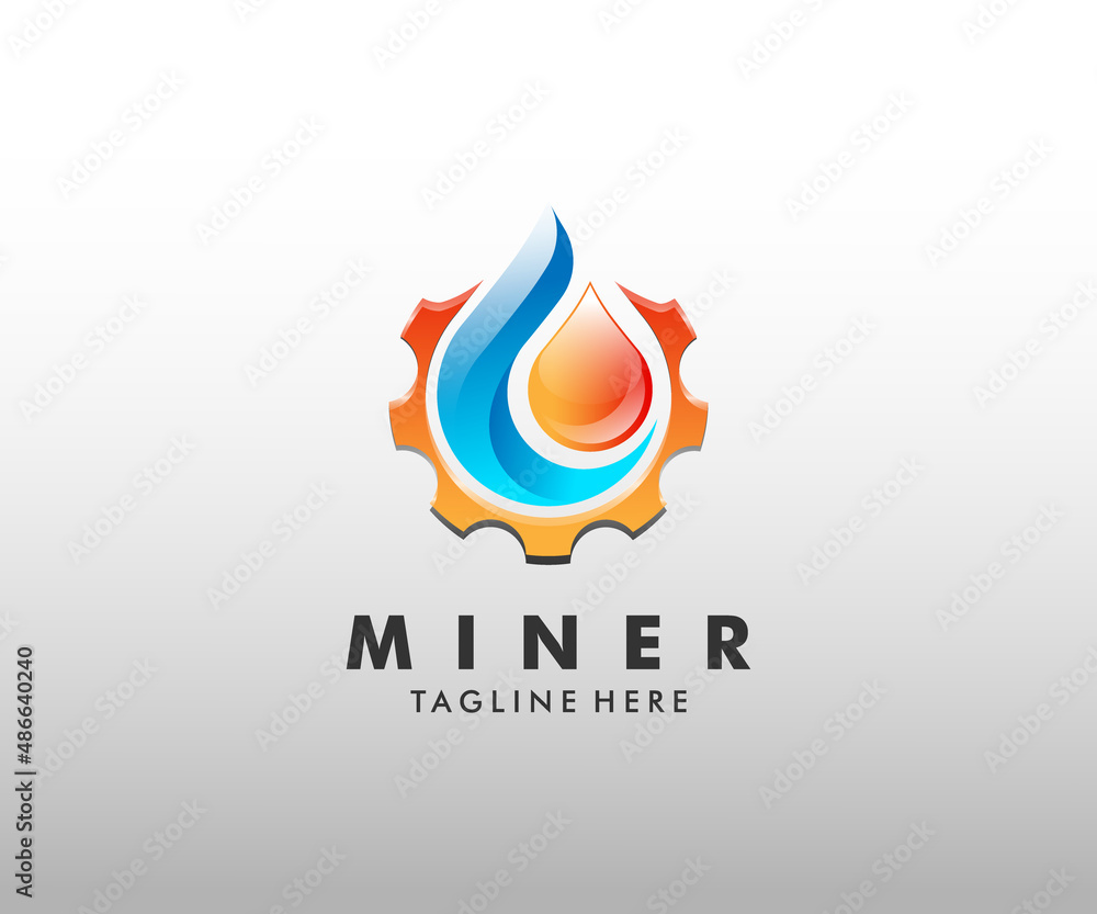 Fire, gas and gear combination logo design. Usable logo design for technology, industry, manufacturing etc Fire, gas and gear combination logo design. Usable logo design for technology, industry, manufacturing etc