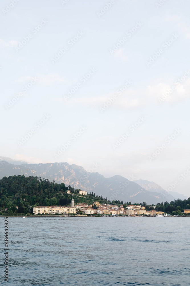 Peaceful little town among mountains and forest Peaceful little town among mountains and forest