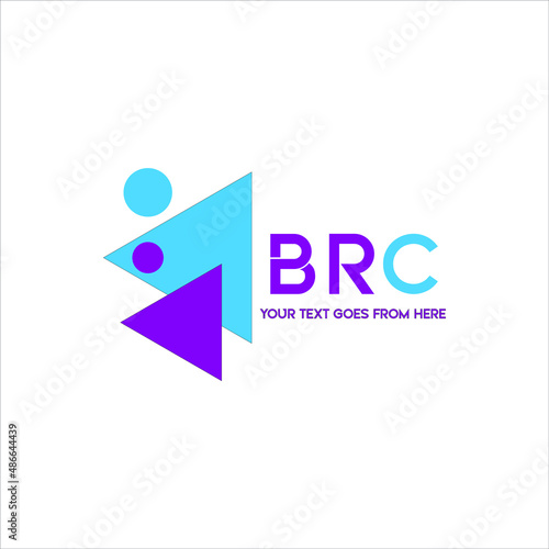 BRC letter logo creative design. BRC unique design