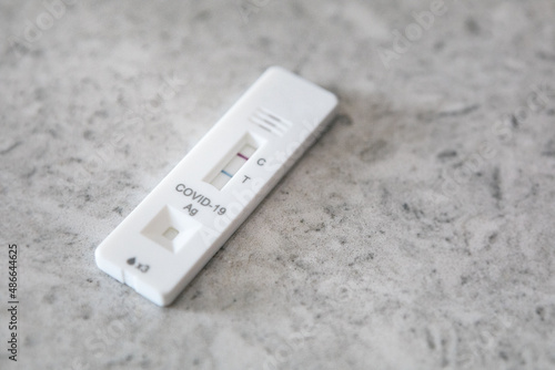 At Home Positive Covid Test On Counter