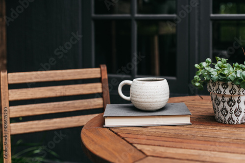 Outdoor cafe table