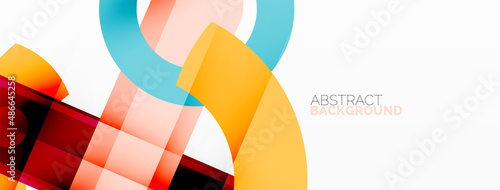 Color geometric stripes, lines abstract background. Minimal geometric template for wallpaper, banner, presentation