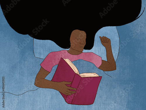 Sleep with a book photo