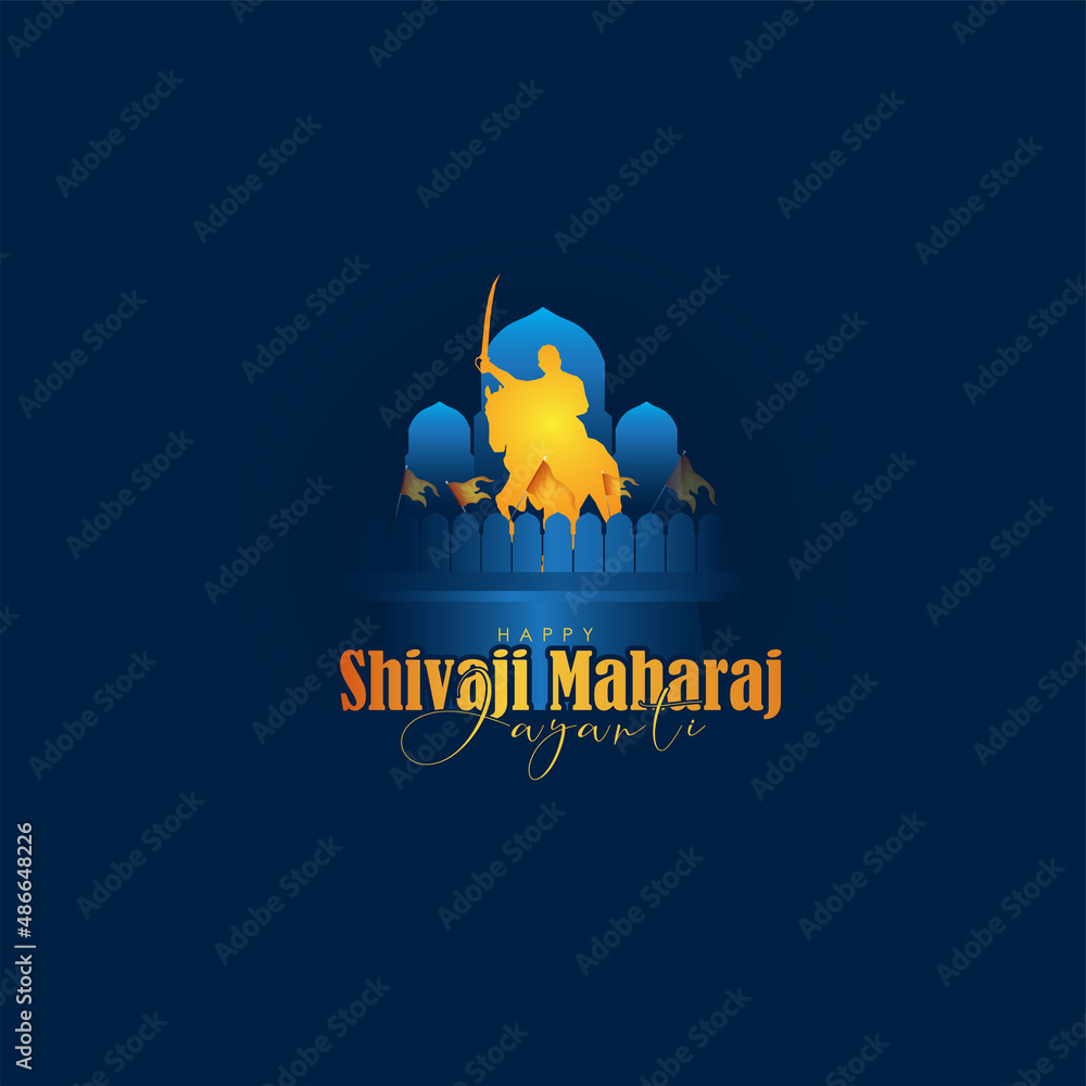 vector illustration of Chhatrapati Shivaji.vector
