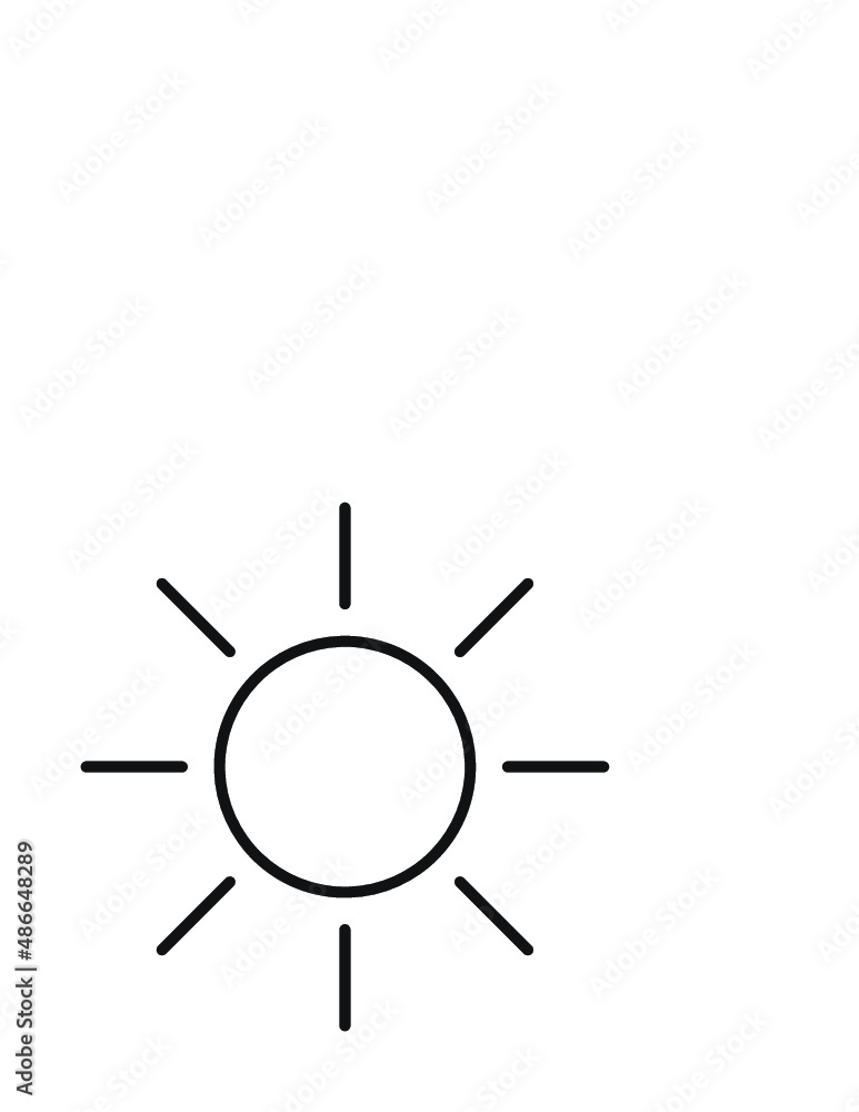 Brightness Line Icon Brightness Line Icon