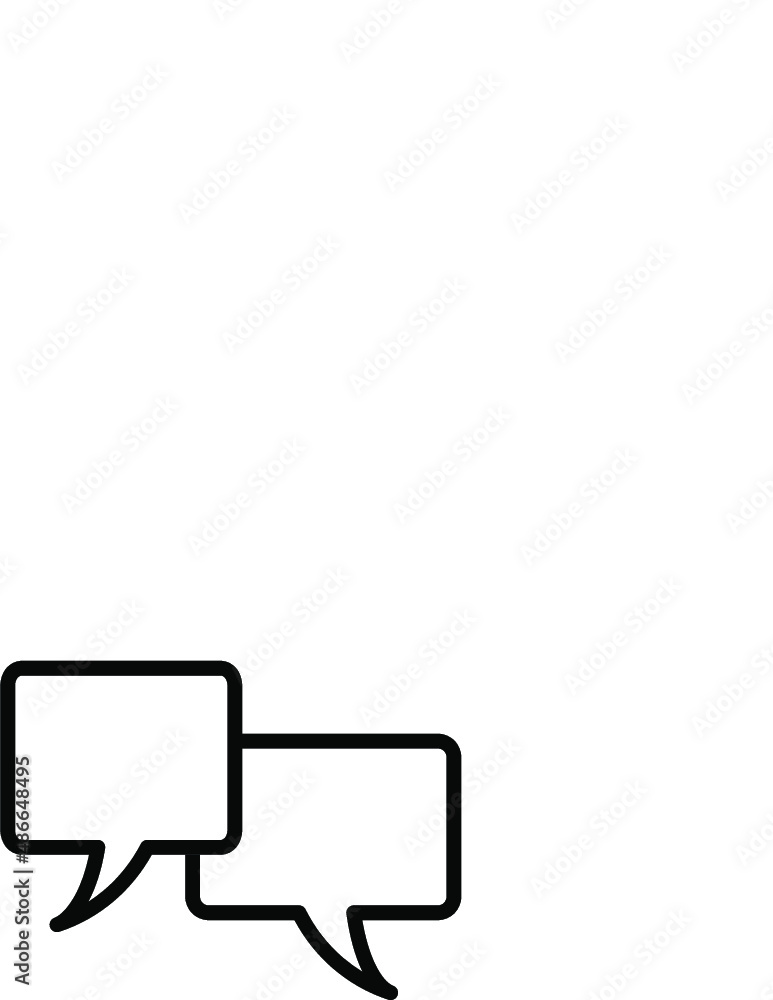 Fototapeta premium chat 36 Line Icon