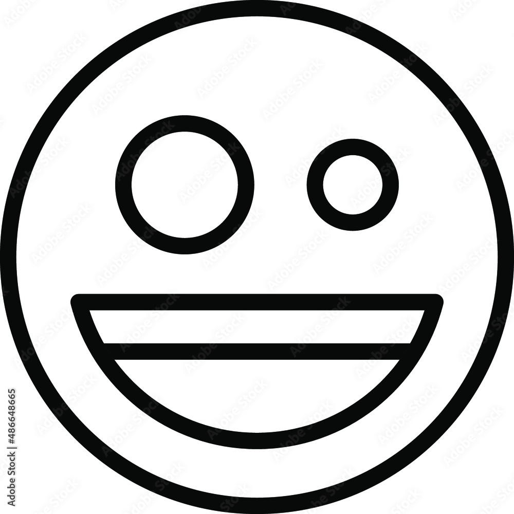 happy Line Icon happy Line Icon