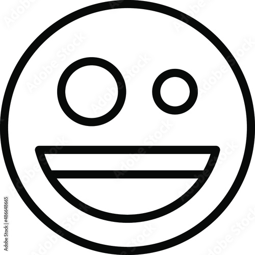 happy Line Icon