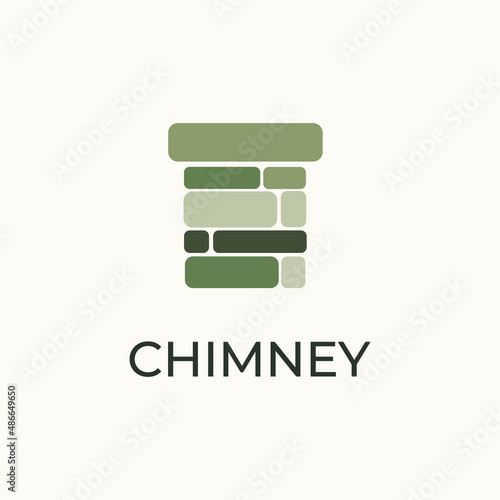 Abstract chimney logo