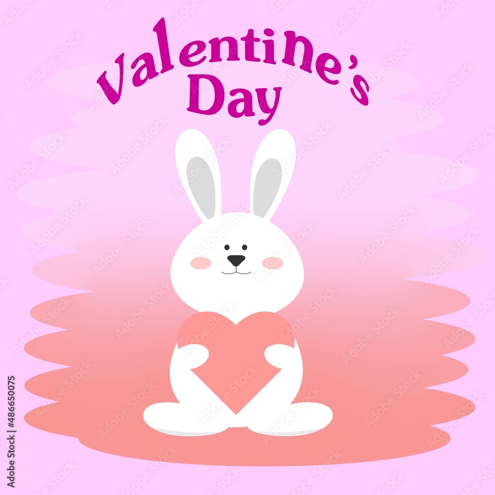 Rabbit Valentin's day Rabbit Valentin's day