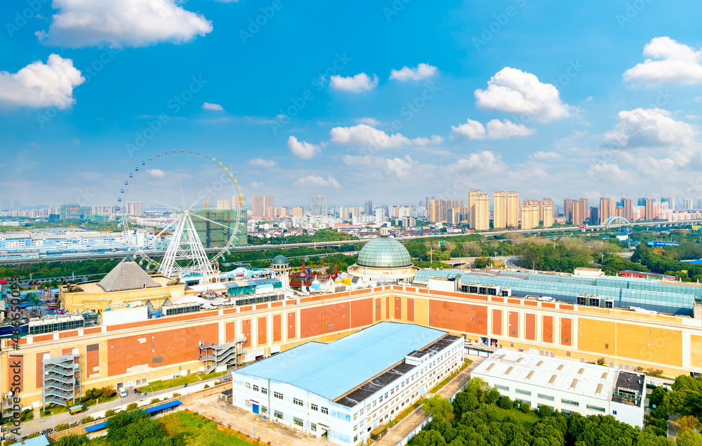 Fototapeta premium Jiangnan global port, Changzhou, Jiangsu Province, China