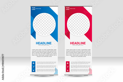 Collection of corporate roll up banner 