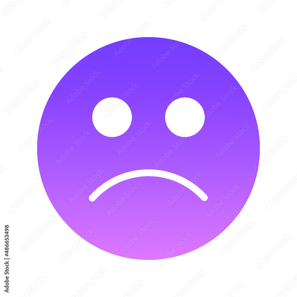 frown Glyph Gradient frown Glyph Gradient