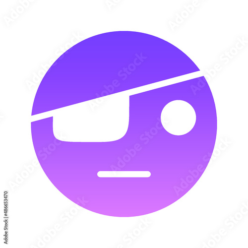 eye patch Glyph Gradient