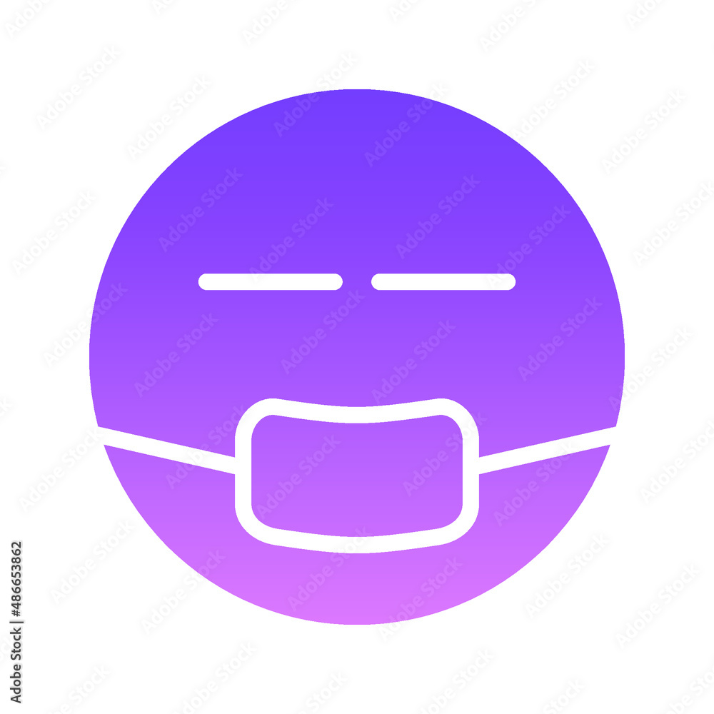 medical mask Glyph Gradient medical mask Glyph Gradient