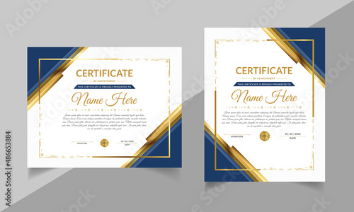 Modern certificate template
