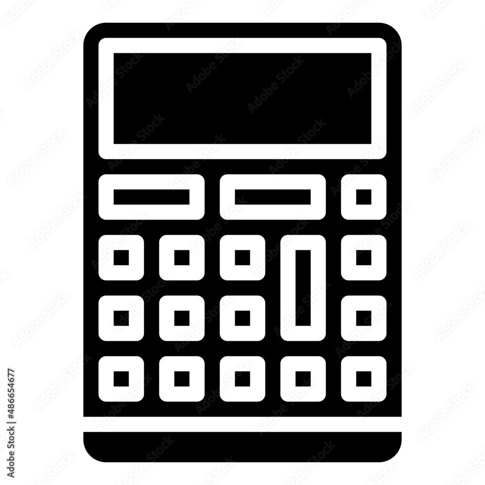 CALCULATOR glyph icon,linear,outline,graphic,illustration CALCULATOR glyph icon,linear,outline,graphic,illustration