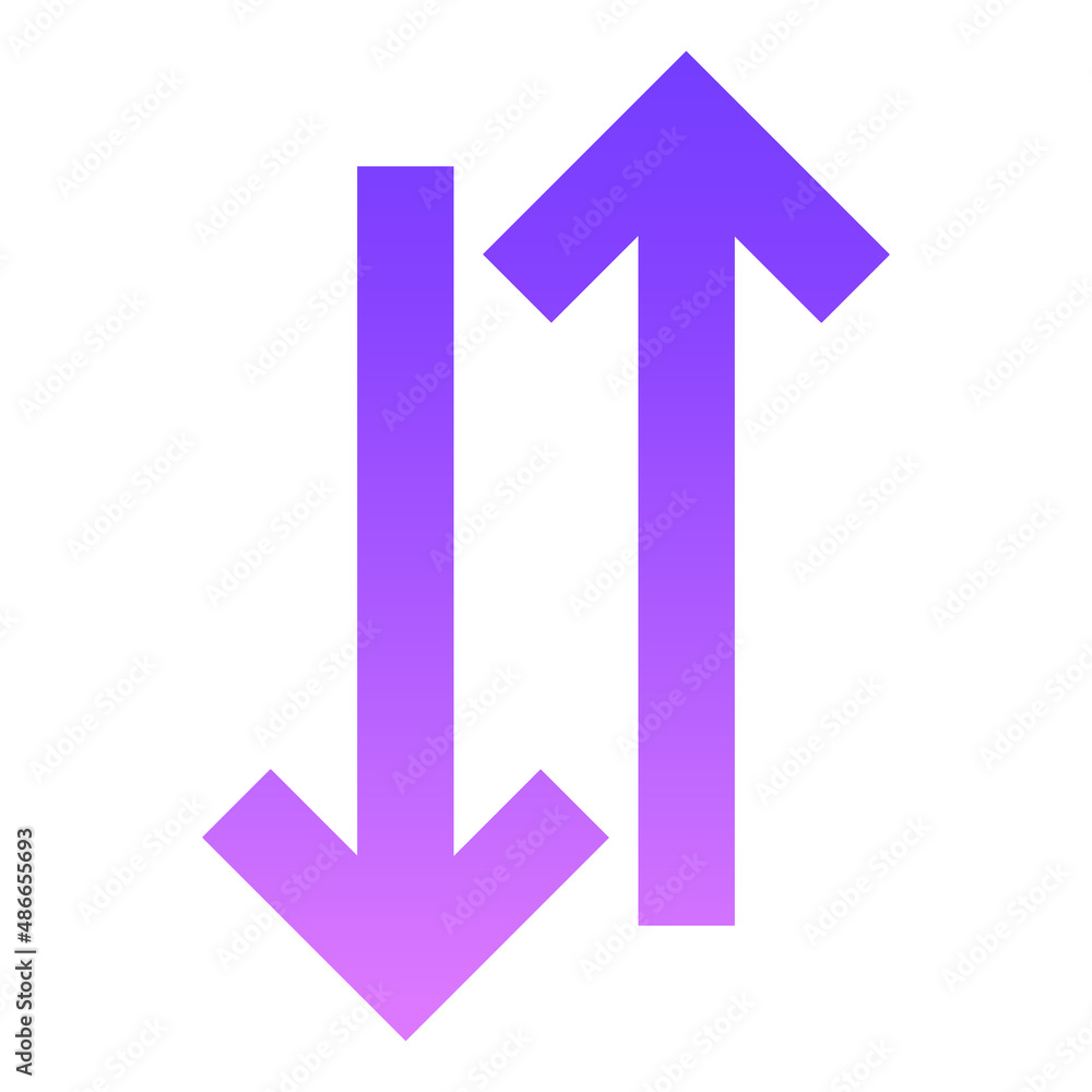 Arrow 24 Glyph Gradient Arrow 24 Glyph Gradient