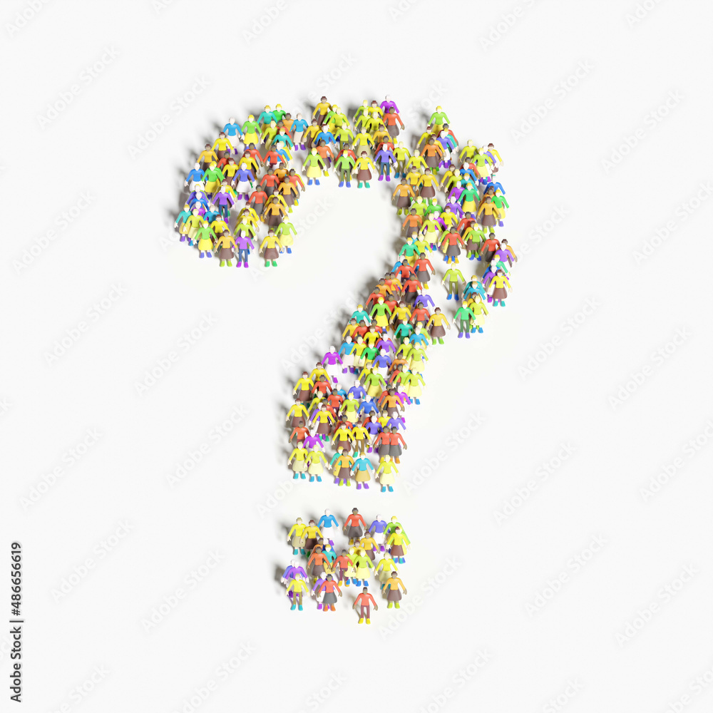 Graphic of people lined in the form of 