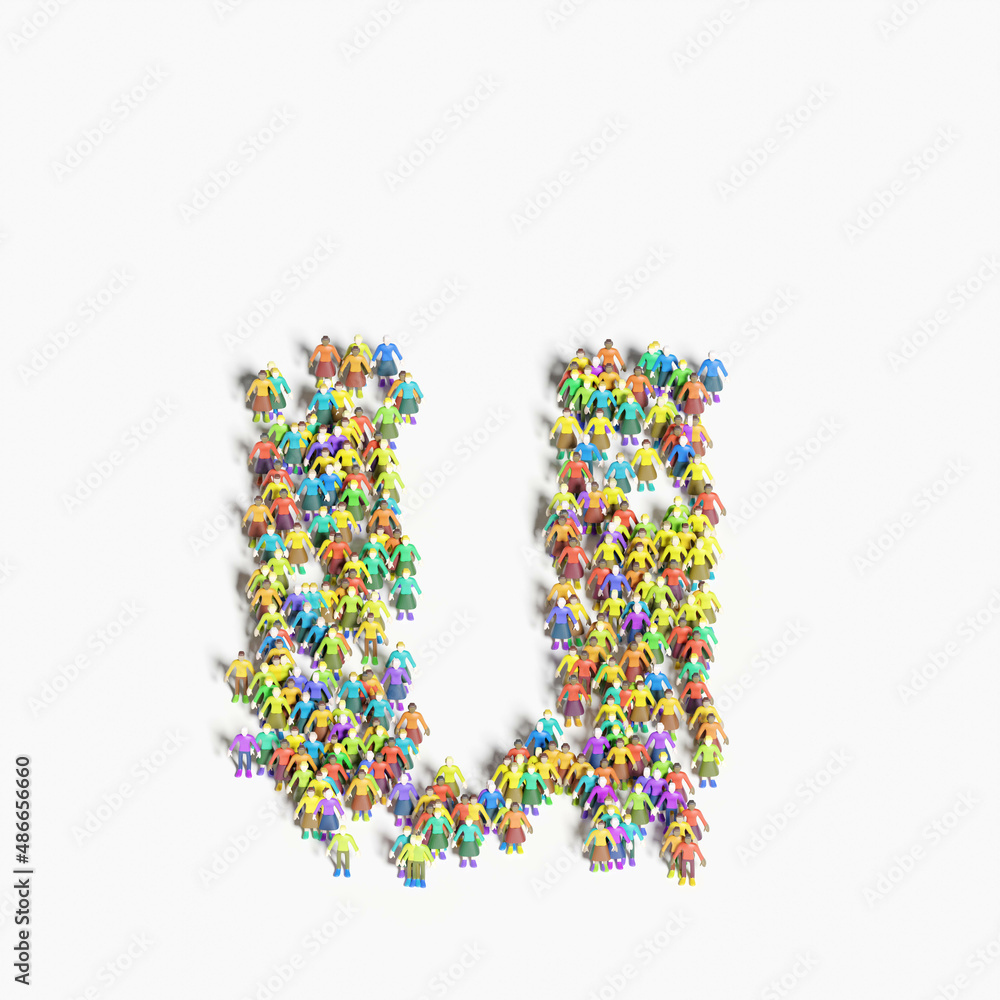Graphic of people lined in the form of Graphic of people lined in the form of