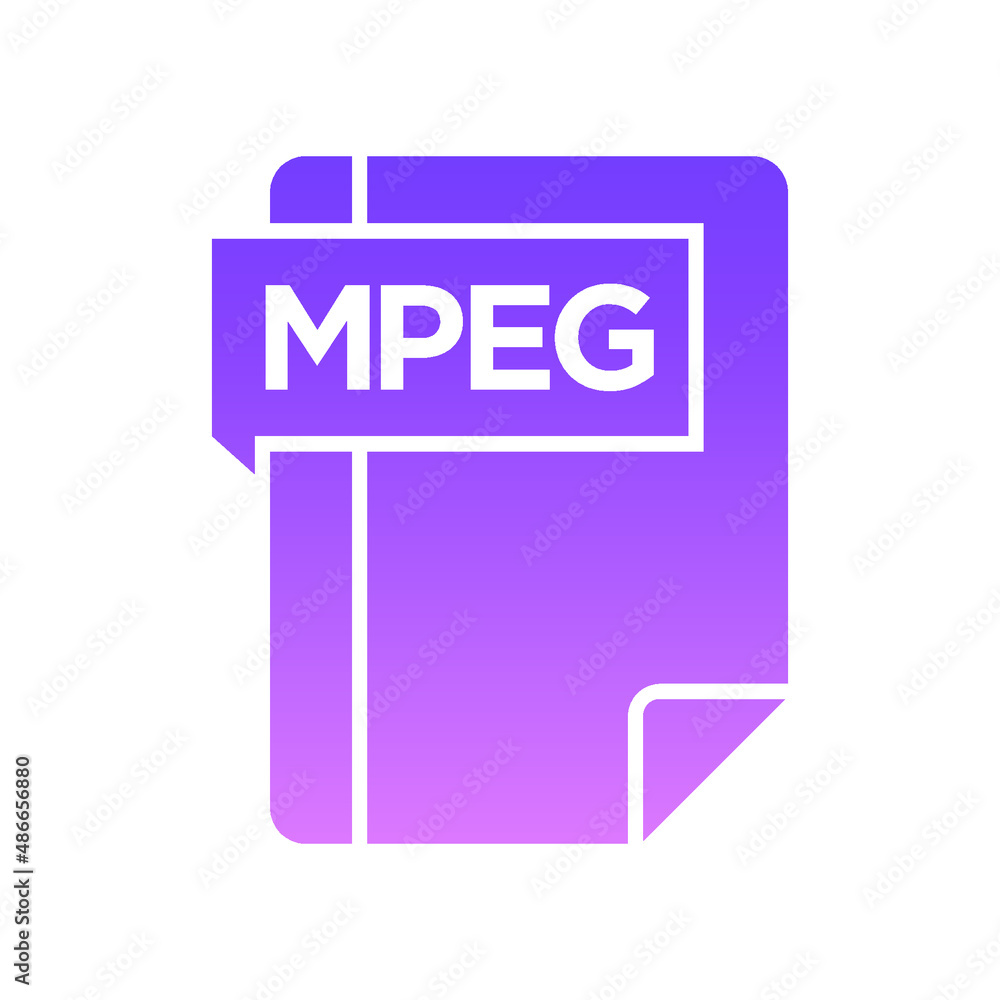 MPEG Glyph Gradient Icon symbols pictograms design elements visual representations MPEG Glyph Gradient Icon symbols pictograms design elements visual representations