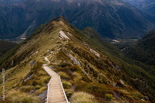 Beautiful Mountain View, Kepler Track, New Zealand
