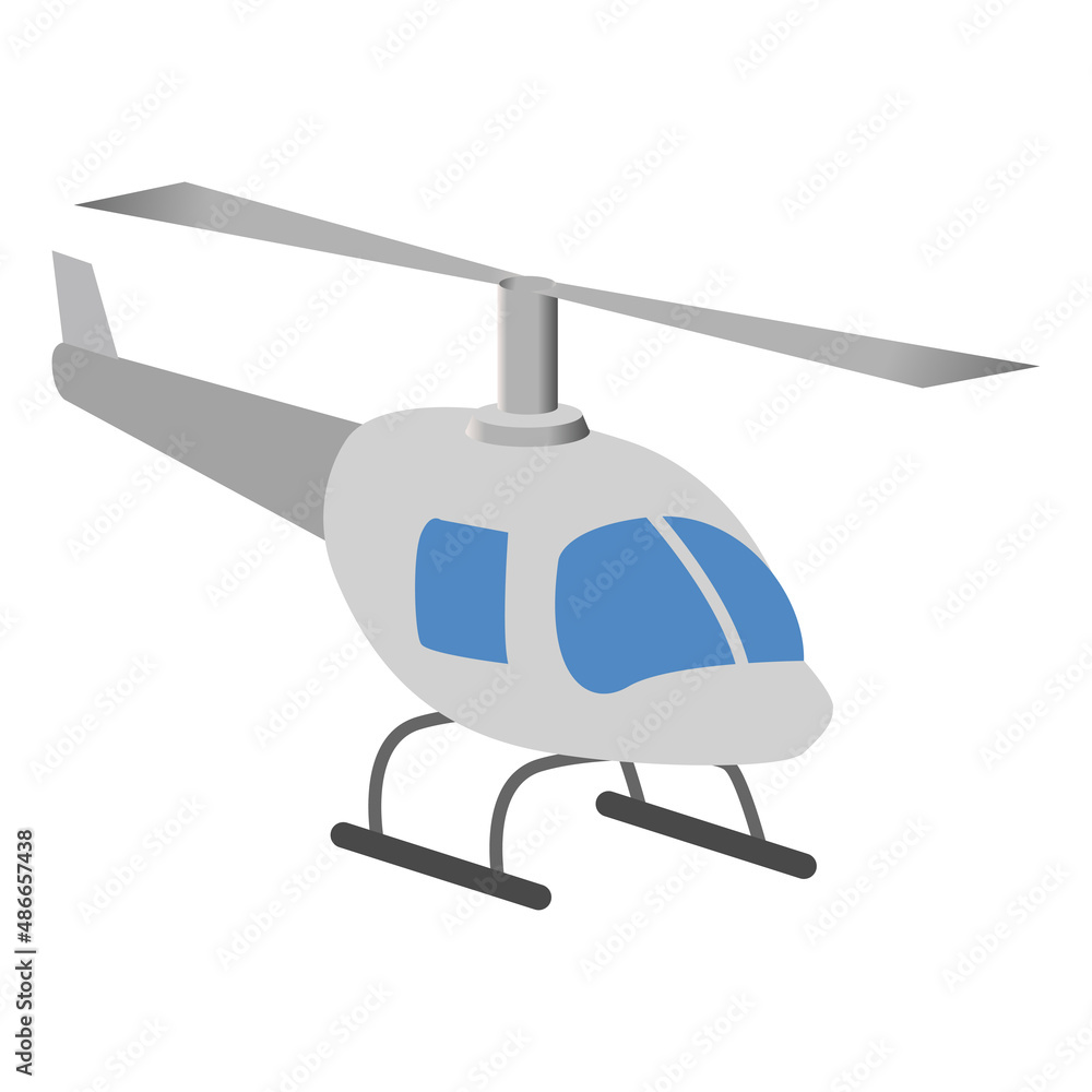 Helicopter Shipping - Isometric 3d illustration. Helicopter Shipping - Isometric 3d illustration.