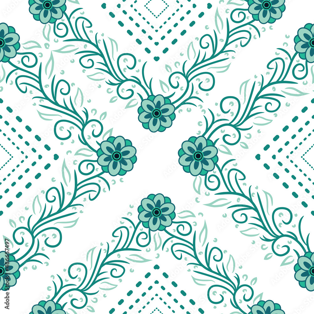 Beautiful and Simple Geometrical Flower Seamless Surface Pattern Design Beautiful and Simple Geometrical Flower Seamless Surface Pattern Design