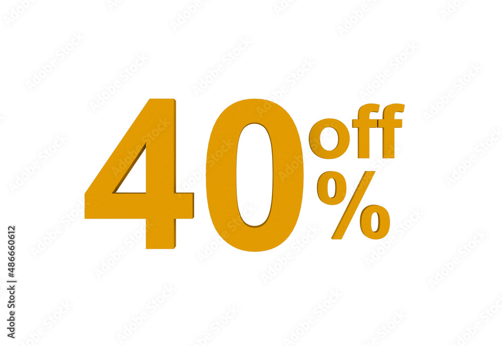 40 Percent off 3d Sign on White Background, Special Offer 40% Discount Tag, Sale Up to 40 Percent Off,big offer, Sale, Special Offer Label, Sticker, Tag, Banner, Advertising, offer Icon 40 Percent off 3d Sign on White Background, Special Offer 40% Discount Tag, Sale Up to 40 Percent Off,big offer, Sale, Special Offer Label, Sticker, Tag, Banner, Advertising, offer Icon