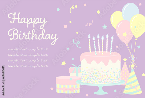 festive vector background with birthday party icons for banners  cards  flyers  social media wallpapers  etc.