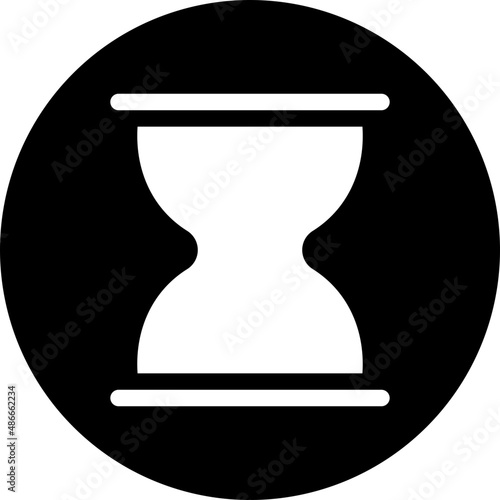 hourglass glyph icon
