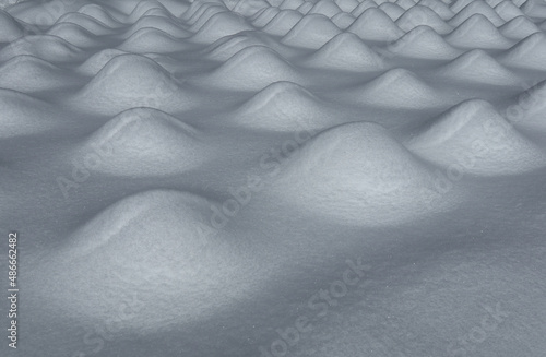 Wallpaper Mural テクスチャー　円錐形の雪のこぶ  texture of white snow bumps Torontodigital.ca