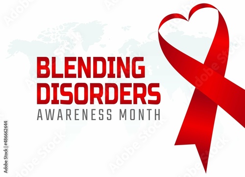 vector graphic of blending disorders awareness month good for blending disorders awareness month celebration. flat design. flyer design.flat illustration.