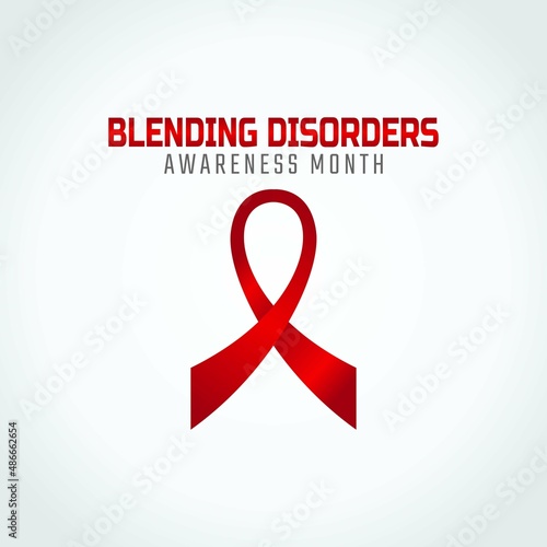 vector graphic of blending disorders awareness month good for blending disorders awareness month celebration. flat design. flyer design.flat illustration. photo