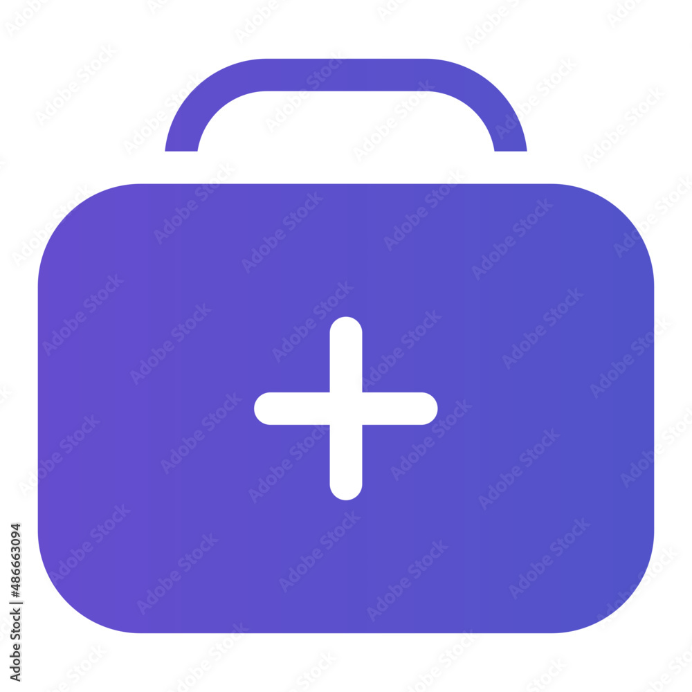 Obraz premium first aid kit gradient icon