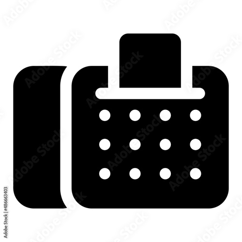 fax glyph icon