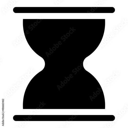 hourglass glyph icon