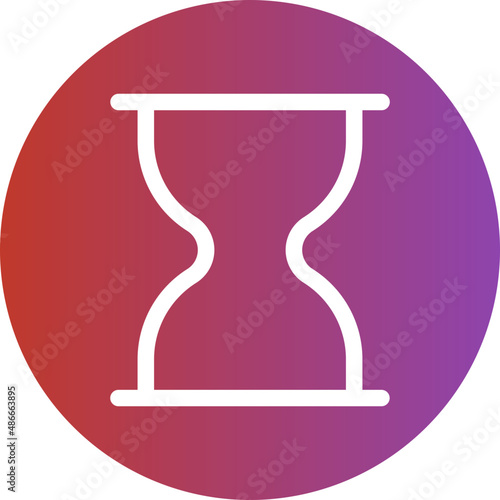 hourglass gradient icon
