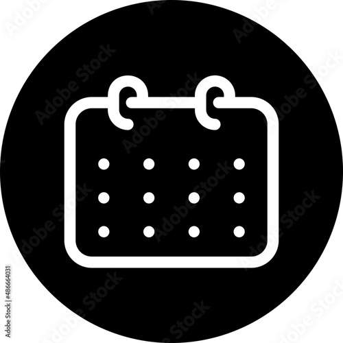 calendar glyph icon