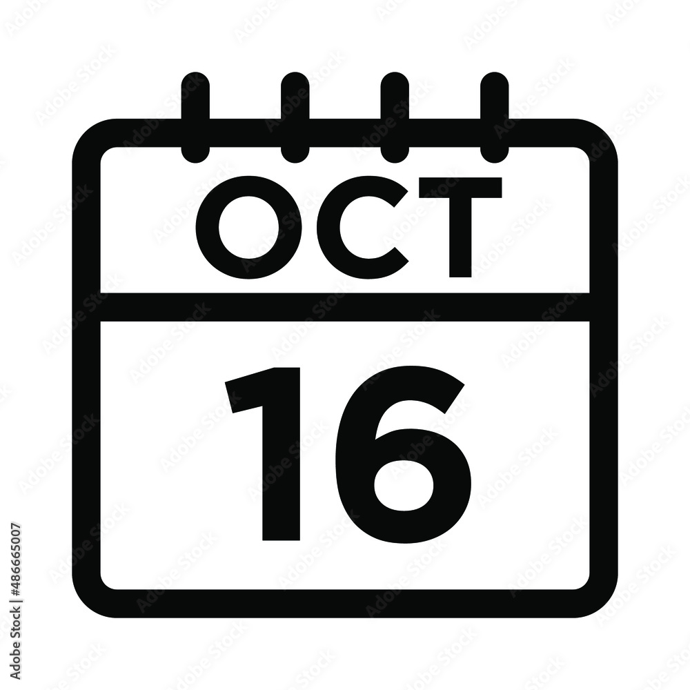10- Oct - 16 Line Icon 10- Oct - 16 Line Icon