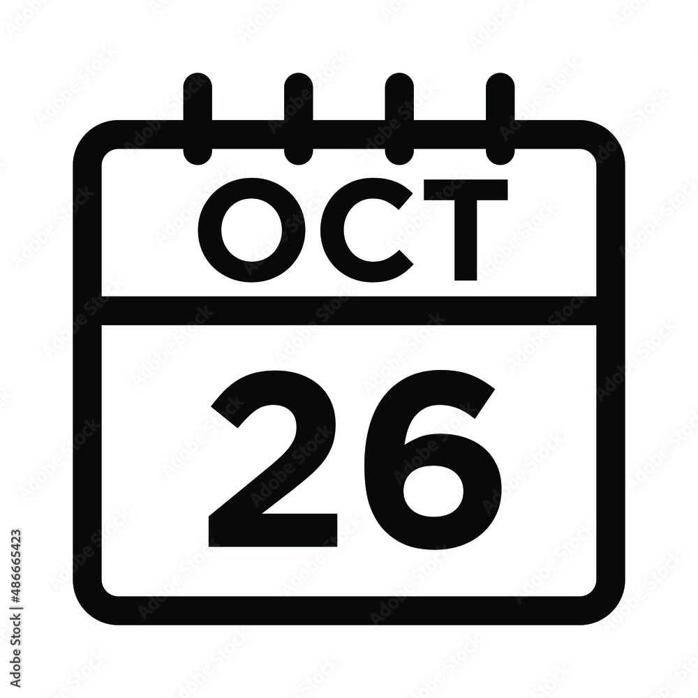 10- Oct - 26 Line Icon 10- Oct - 26 Line Icon